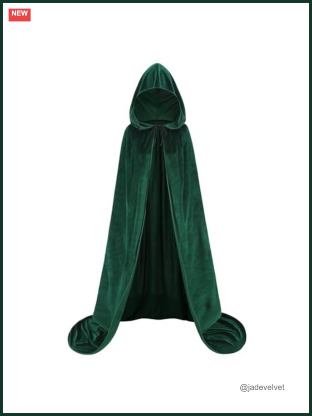 Hooded Velvet Cloak Cape Adult Halloween Christmas Cosplay Costume